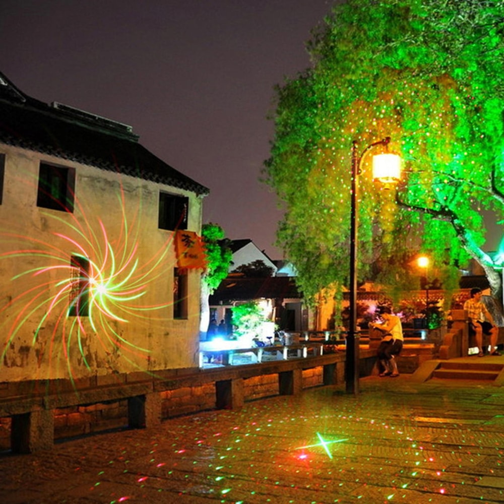 Remote Control Outdoor Laser Projector Light For Courtyard Holiday Garden Decor 1