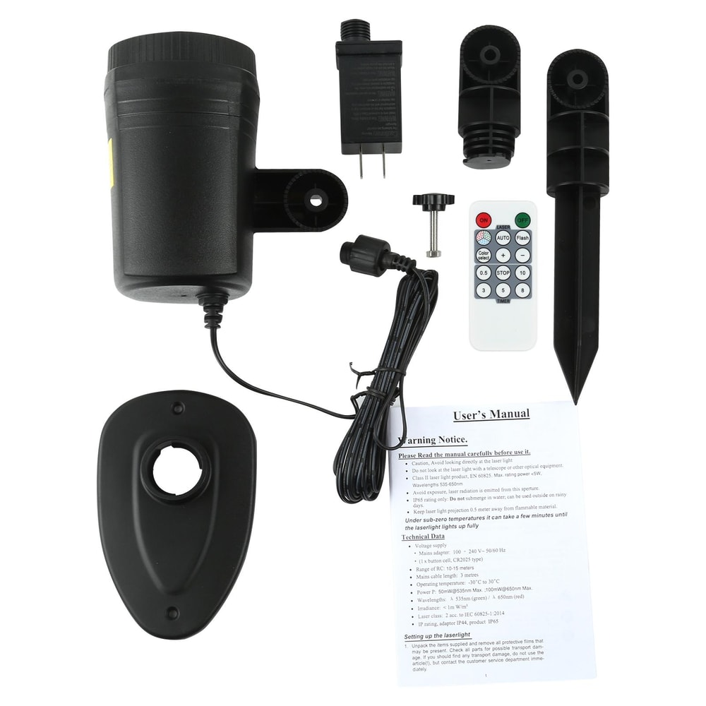 Remote Control Outdoor Laser Projector Light For Courtyard Holiday Garden Decor 6