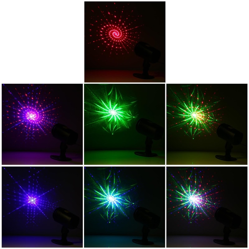 Remote Control Outdoor Laser Projector Light For Courtyard Holiday Garden Decor 7