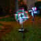 Solar Windmill Garden Lights 2 Pack Waterproof LED Lawn Decor With Auto On Off 2