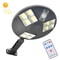 144 LED Solar Motion Sensor Wall Light With Remote Control For Outdoor Garden Security 0