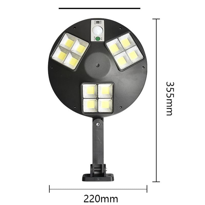 144 LED Solar Motion Sensor Wall Light With Remote Control For Outdoor Garden Security 1