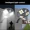 144 LED Solar Motion Sensor Wall Light With Remote Control For Outdoor Garden Security 6