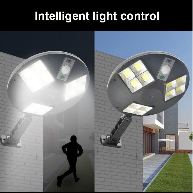 144 LED Solar Motion Sensor Wall Light With Remote Control For Outdoor Garden Security 6