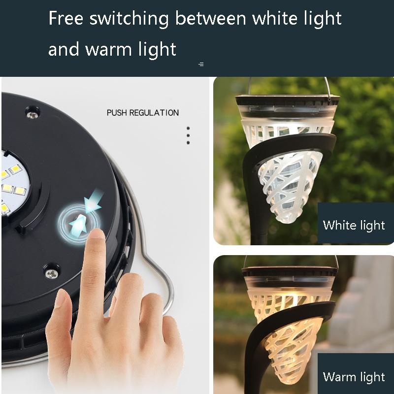 Solar Cone Garden Light Outdoor Wall Lawn LED Lamp 3