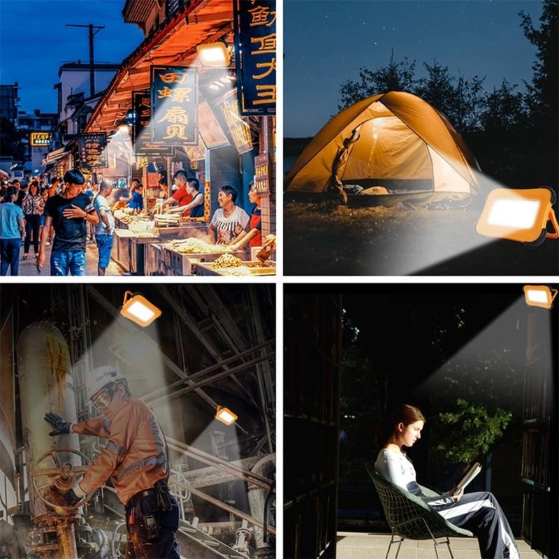Solar Magnetic Camping Light With Power Bank 4 Brightness Modes 4