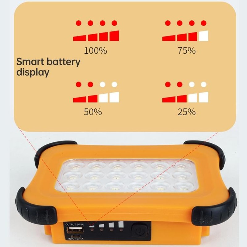 Solar Magnetic Camping Light With Power Bank 4 Brightness Modes 8