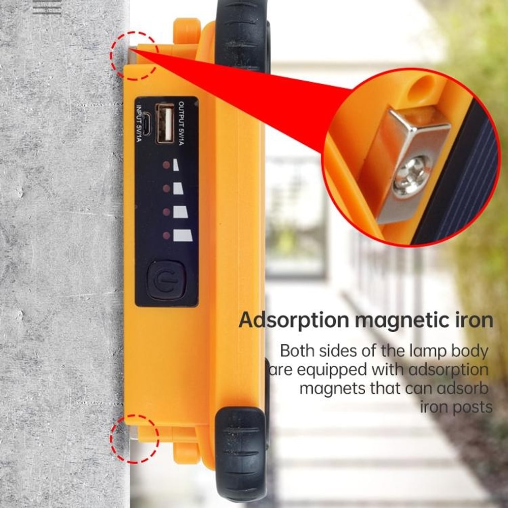 Solar Magnetic Camping Light With Power Bank 4 Brightness Modes 11
