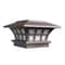 Solar LED Pillar Wall Light Waterproof Outdoor Garden Gate Lamp 2