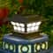 Solar LED Pillar Wall Light Waterproof Outdoor Garden Gate Lamp 0