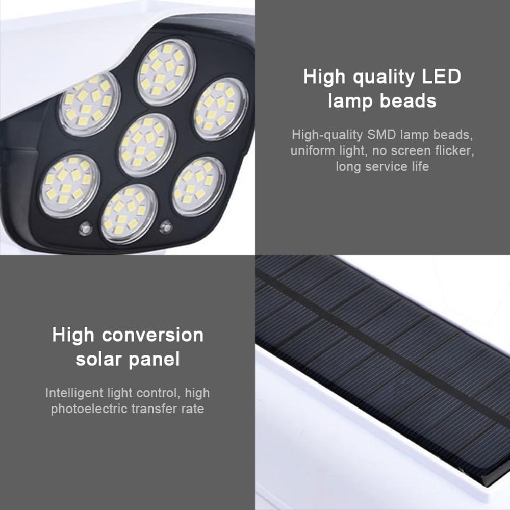 Solar Motion Sensor Security Light With Fake Camera And Infrared Detection 6