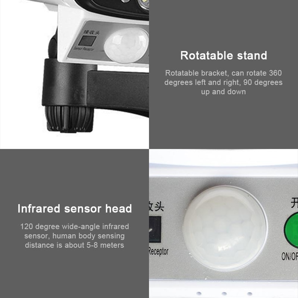 Solar Motion Sensor Security Light With Fake Camera And Infrared Detection 7