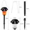 Solar Flame Garden Light Outdoor Flickering LED Landscape Lamp 3