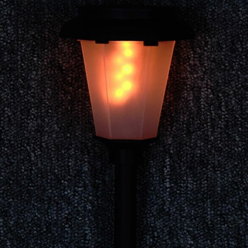 Solar Flame Garden Light Outdoor Flickering LED Landscape Lamp 5