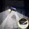 Solar Motion Sensor Wall Light IP65 Waterproof 3 Head LED Security Lamp 2