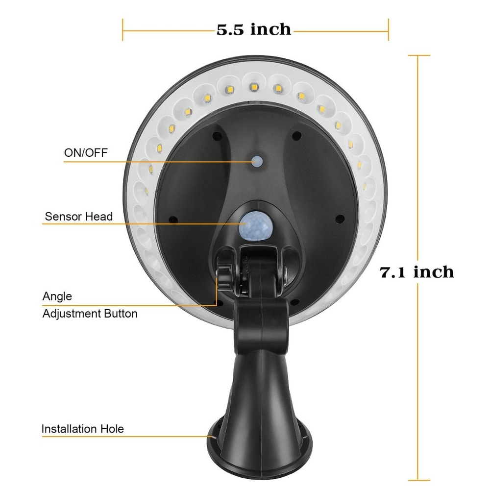 SolarGlow 360 IP65 Solar Porch Lights For Garden Fence Pathway And Outdoor Walls 3