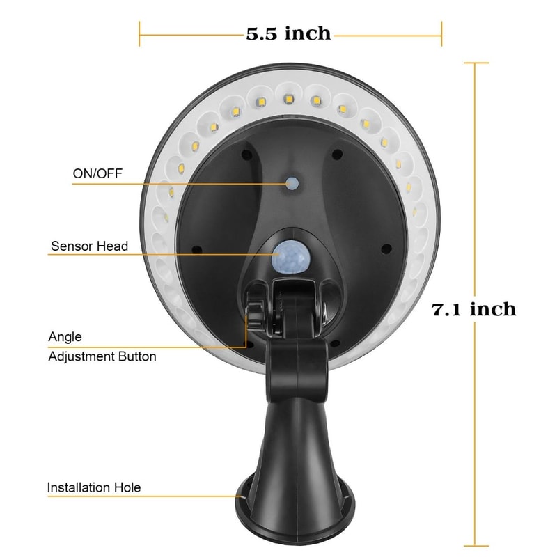 SolarGlow 360 IP65 Solar Porch Lights For Garden Fence Pathway And Outdoor Walls 3