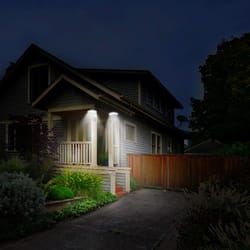 solarglow 360 ip65 solar porch lights for garden fence pathway and outdoor walls