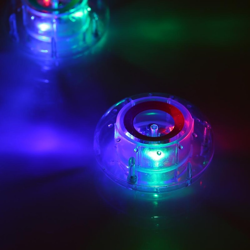 AquaGlow Floating Pool Lights Waterproof LED Light Show For Pools Hot Tubs Parties 7
