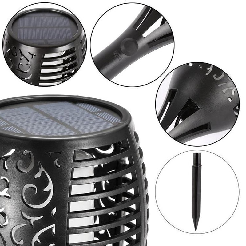 Flame Torch Lights Outdoor Waterproof LED Garden Pathway Lamps 1
