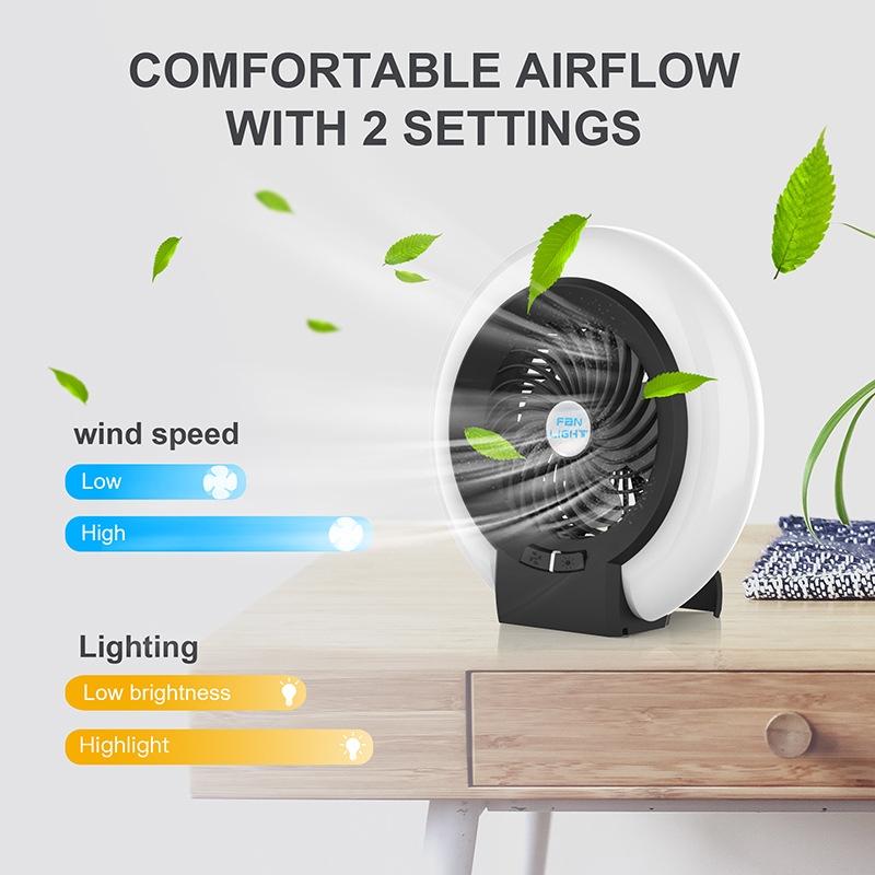 Rechargeable LED Camping Fan Light Portable Outdoor Hanging Tent Lantern