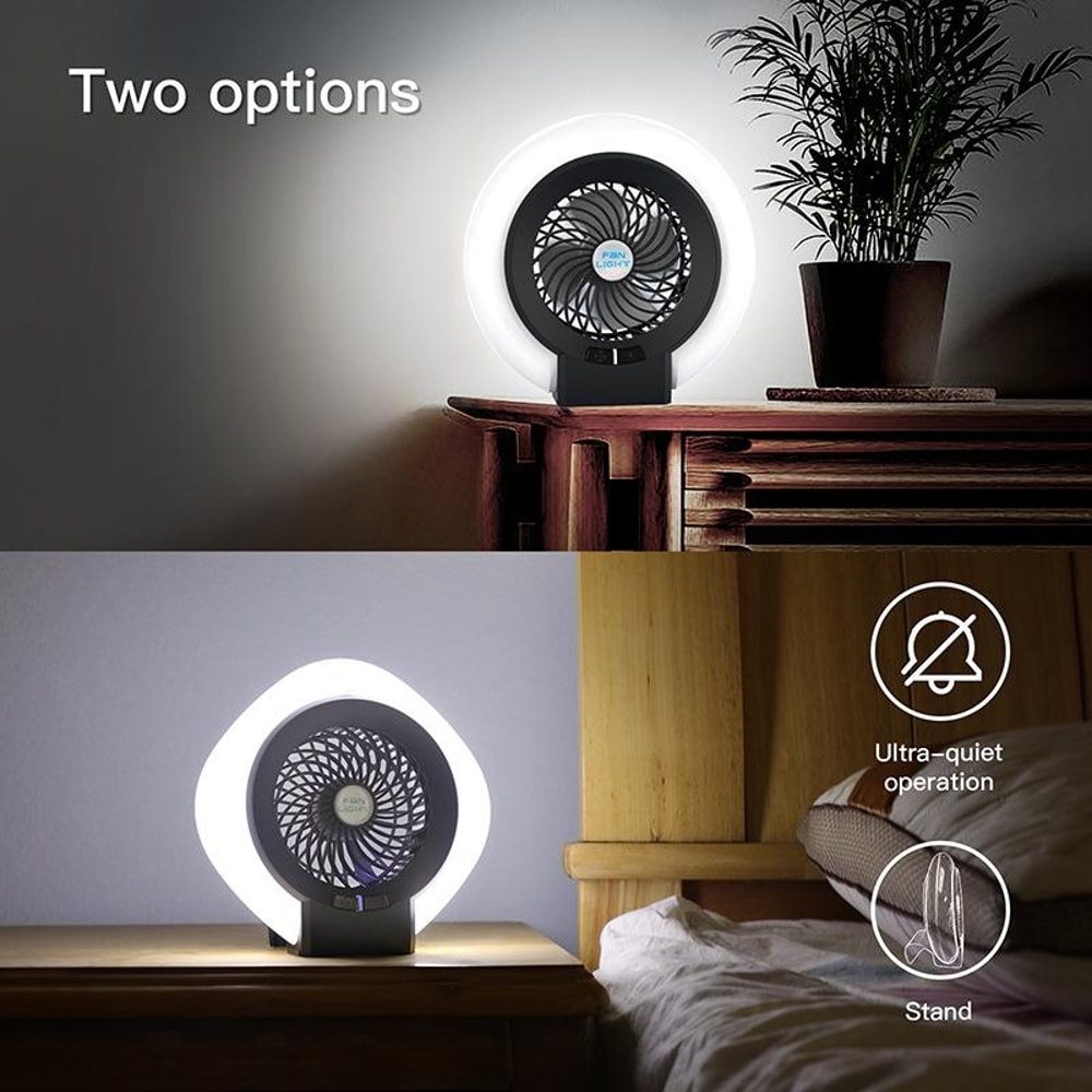 Rechargeable LED Camping Fan Light Portable Outdoor Hanging Tent Lantern