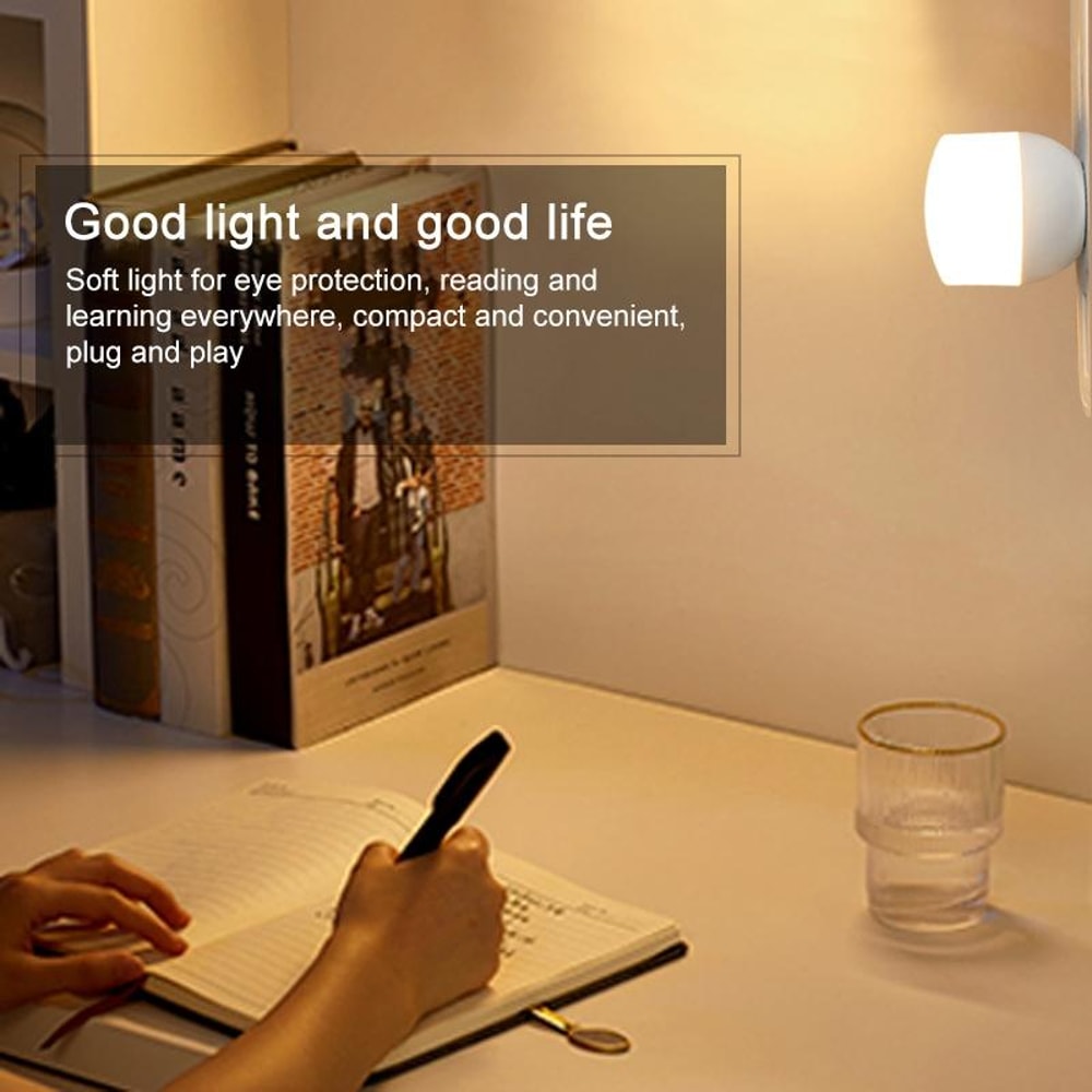 Portable USB LED Night Light Mini Lamp For Laptop Power Bank Car 7