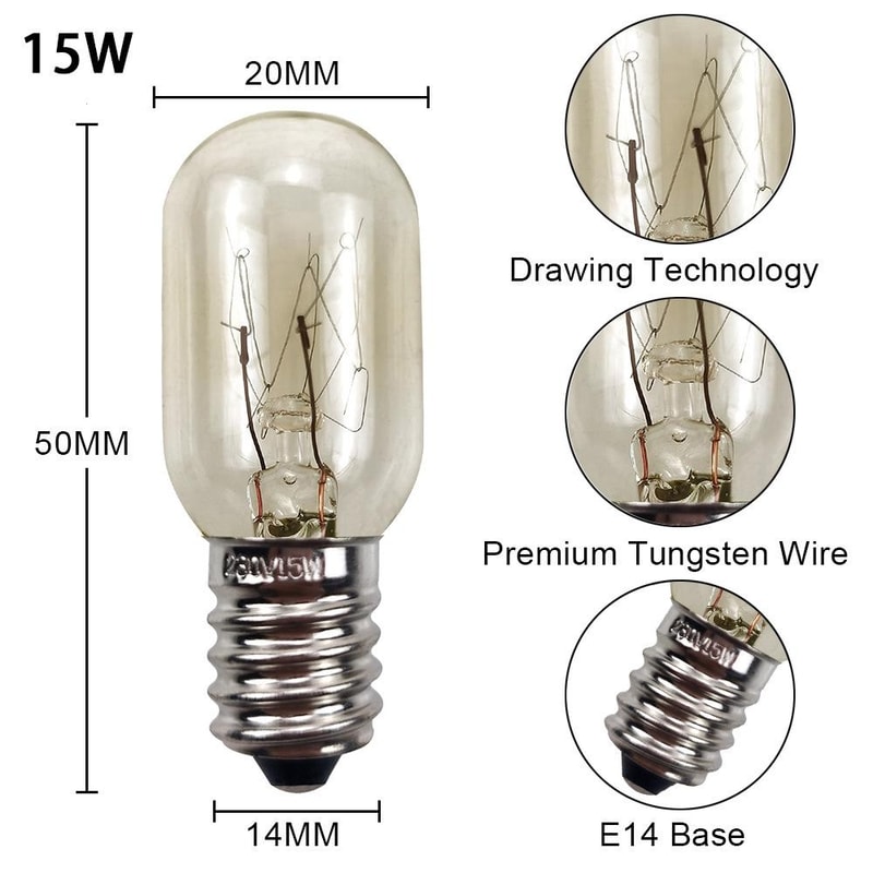 15W Warm White Appliance Bulb For Refrigerator Microwave Sewing Machine 2