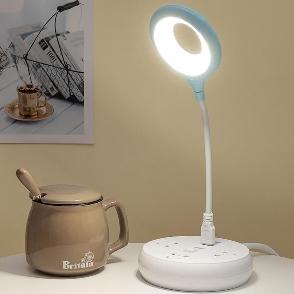 USB LED Reading Light With Flexible Gooseneck Eye Protection Desk Lamp 6