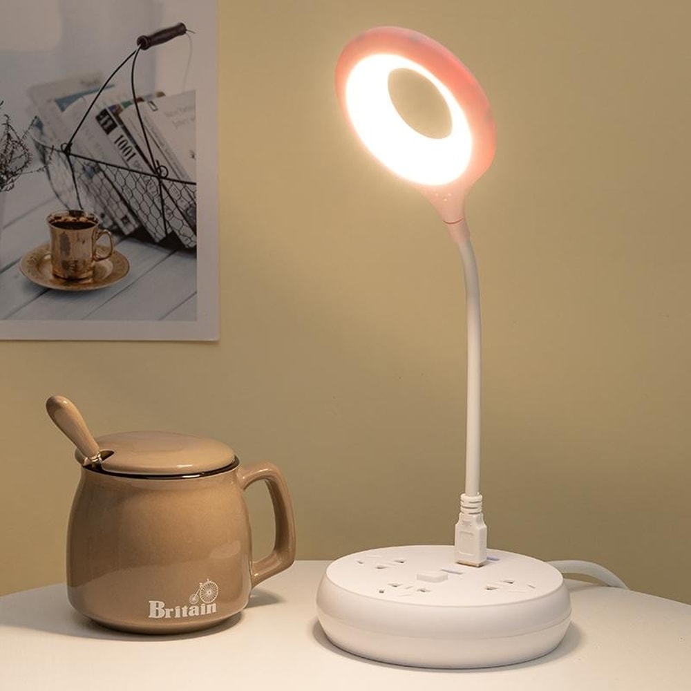 USB LED Reading Light With Flexible Gooseneck Eye Protection Desk Lamp 4