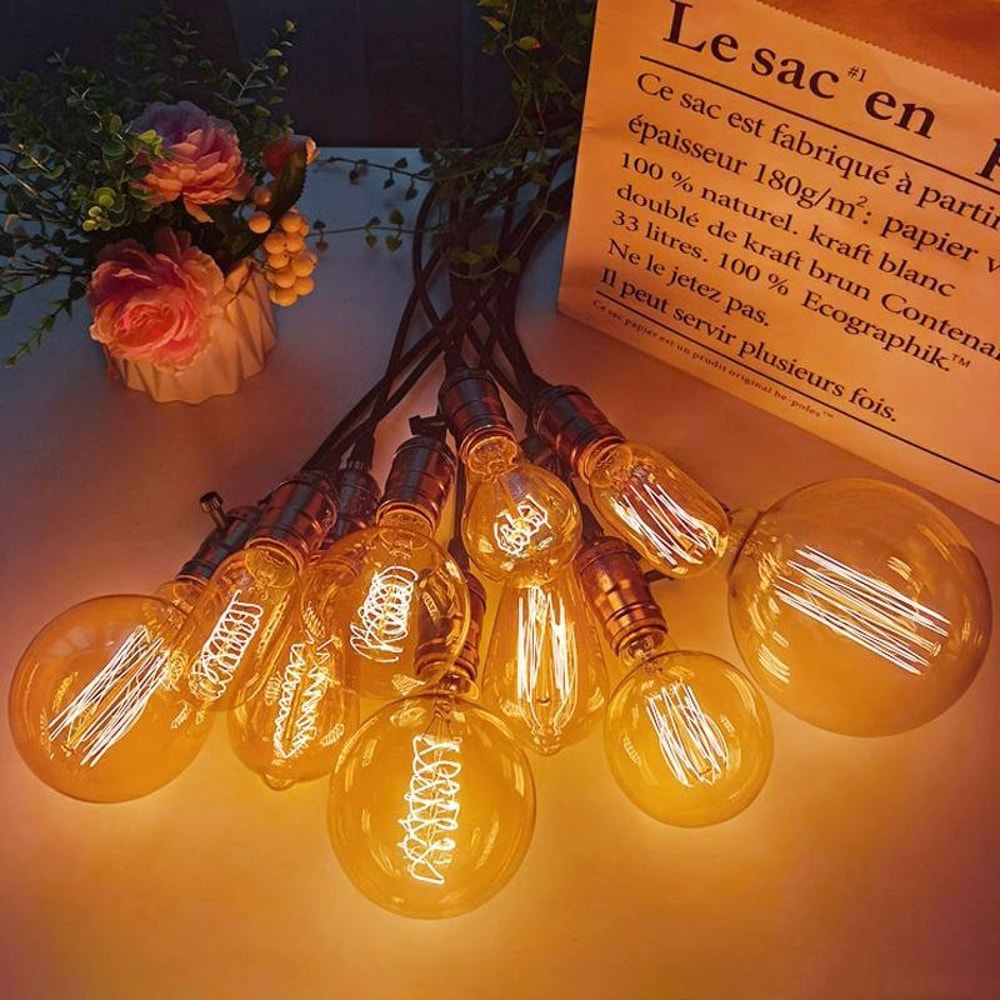 Vintage LED Bulbs E27 Warm White Edison Style Decorative Lights 2