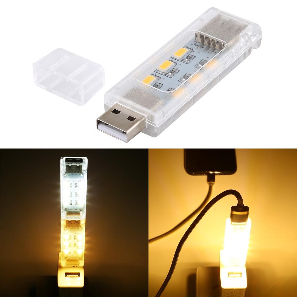 Stackable USB LED Light With 12 LEDs For Laptops Power Banks Desk Lighting 4
