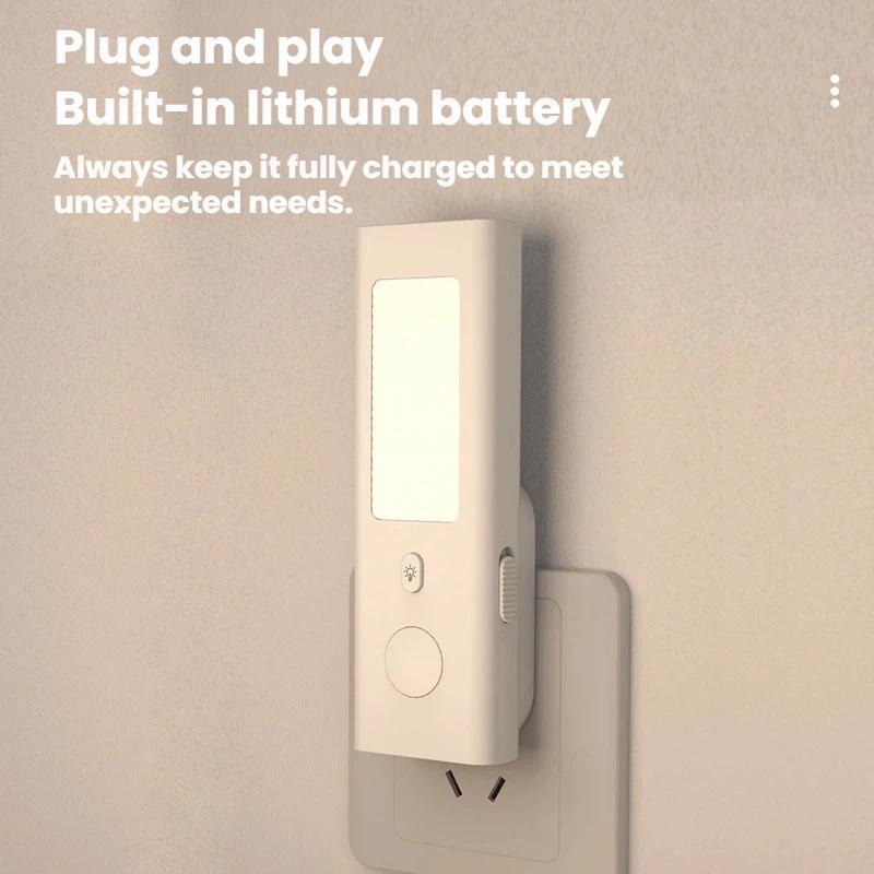 Smart Motion Sensor Night Light Rechargeable LED Plug In Flashlight 3