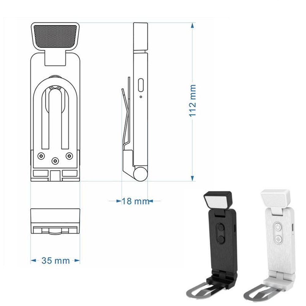 Portable USB Bookmark Reading Lamp Clip On LED Book Light With Eye Protection Adjustable Brightnes 7