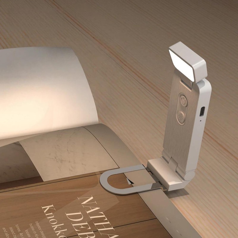 Portable USB Bookmark Reading Lamp Clip On LED Book Light With Eye Protection Adjustable Brightnes 0
