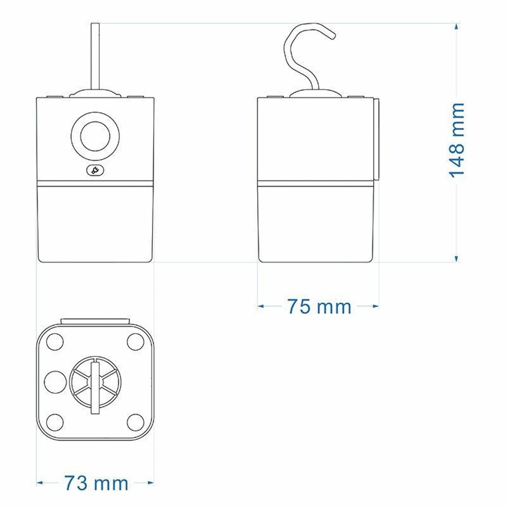 Rechargeable Motion Sensor Camping Night Light With Hanging Hook Adjustable Brightness 3