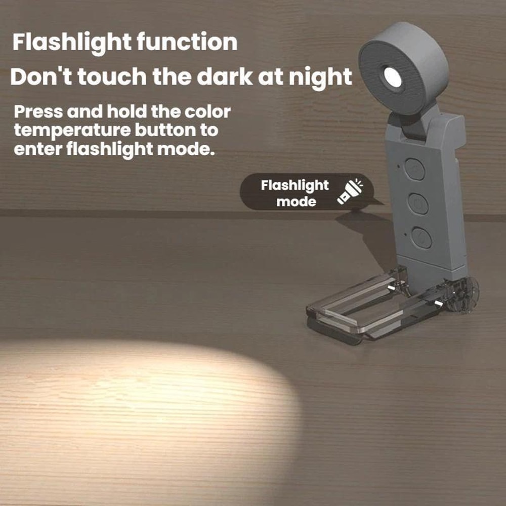 Book Light USB Rechargeable Clip On Reading Light With Timer Adjustable Brightness 2