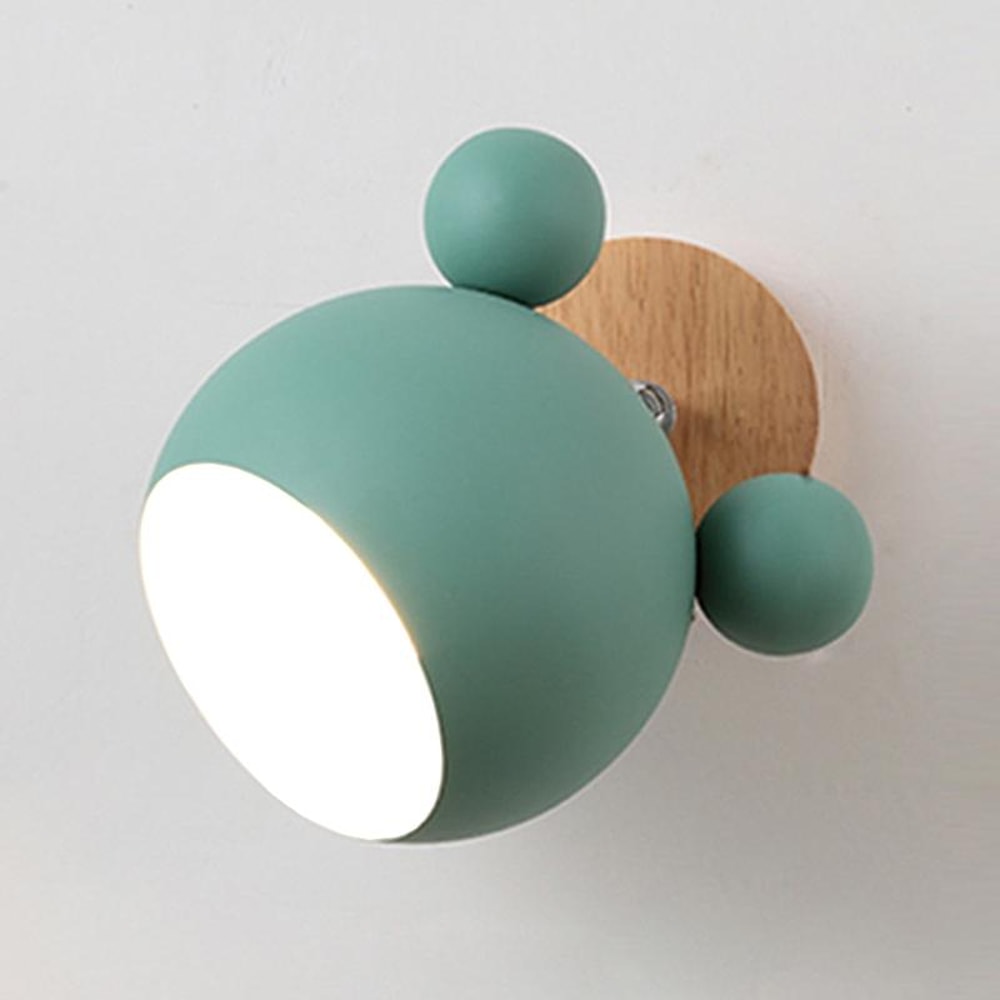 Nordic Cartoon Wall Lamp Adjustable LED Bedside Light For Kids Bedroom Hallway 2
