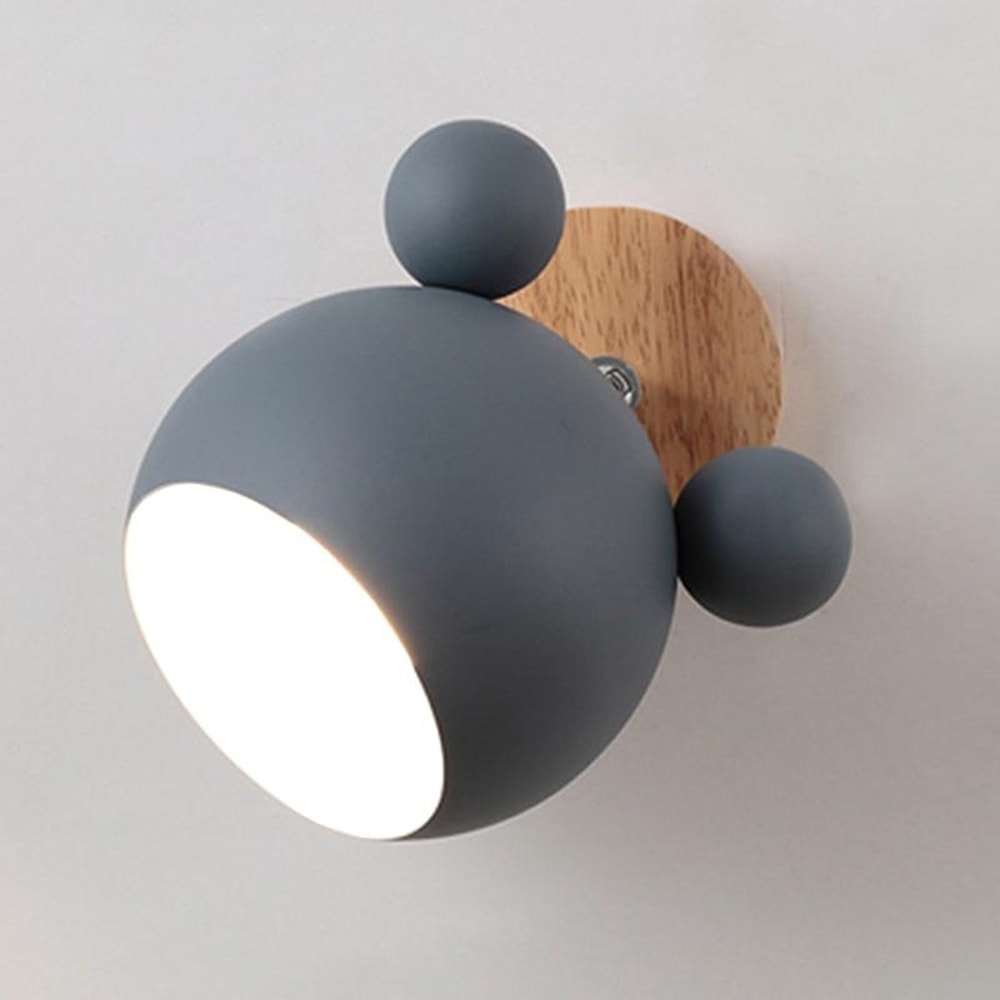 Nordic Cartoon Wall Lamp Adjustable LED Bedside Light For Kids Bedroom Hallway 3