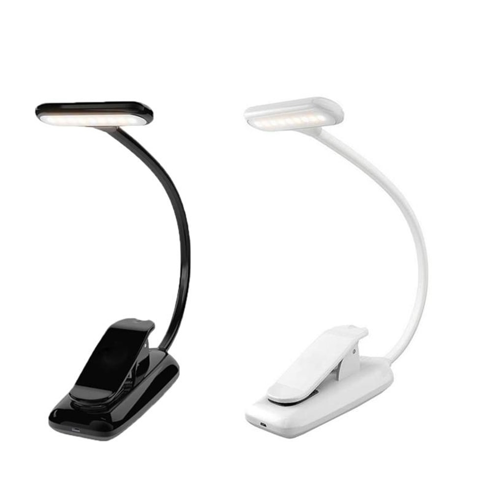 Rechargeable Clip On Book Light With Eye Protection And Stepless Dimming 1