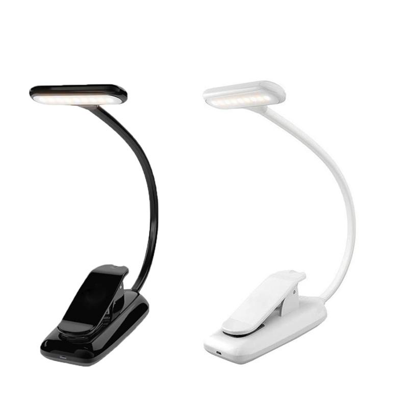 Rechargeable Clip On Book Light With Eye Protection And Stepless Dimming 1
