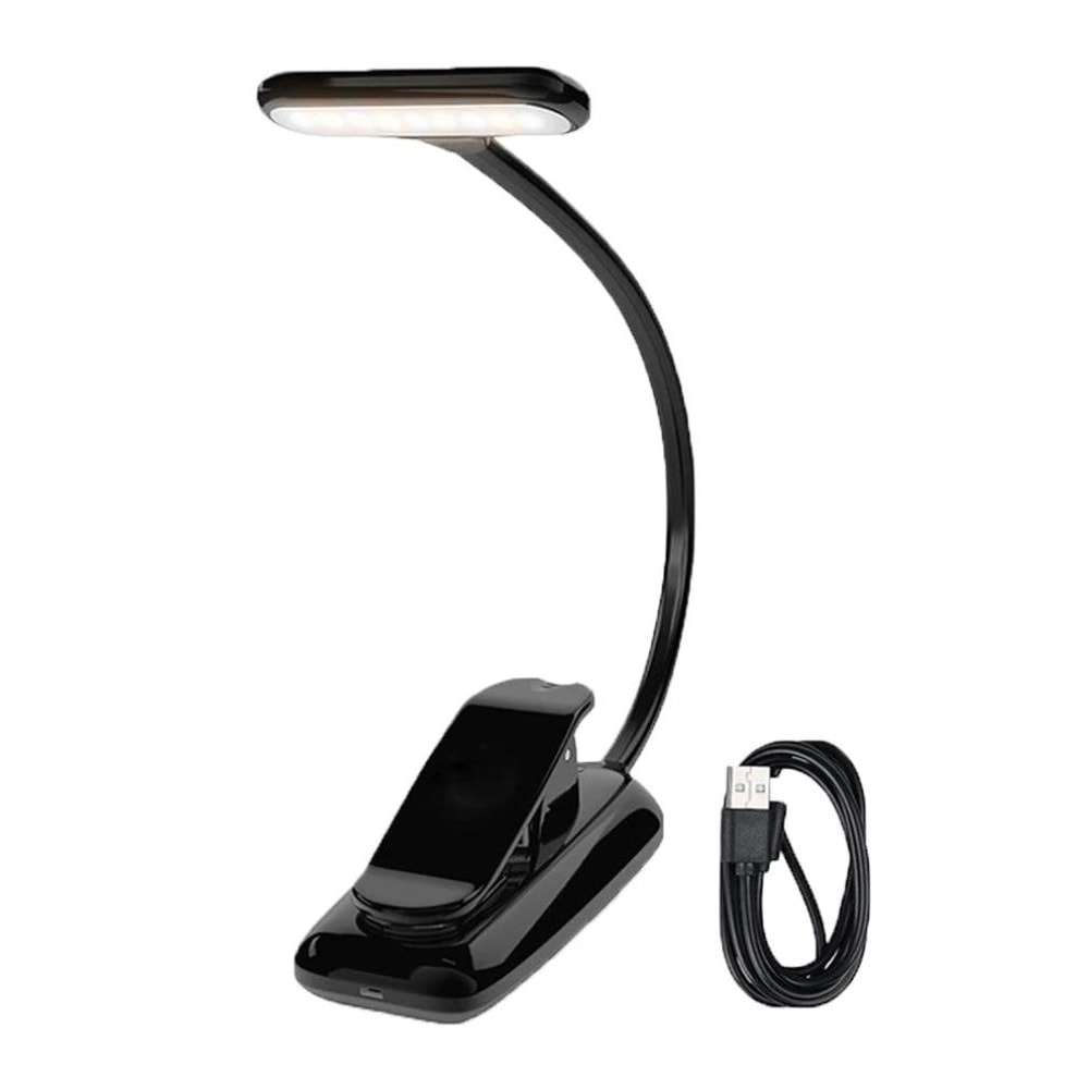 Rechargeable Clip On Book Light With Eye Protection And Stepless Dimming 2