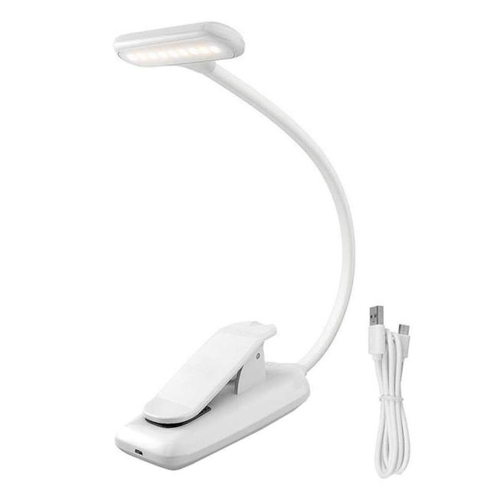 Rechargeable Clip On Book Light With Eye Protection And Stepless Dimming 4