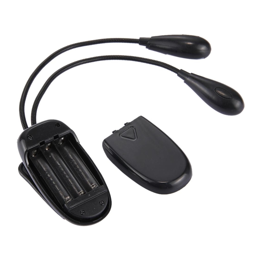 FlexGlow Dual Arm LED Book Light Clip On Reading Lamp For Books Laptops Travel 3