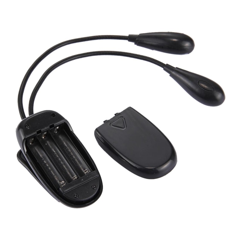 FlexGlow Dual Arm LED Book Light Clip On Reading Lamp For Books Laptops Travel 3