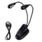 FlexGlow Dual Arm LED Book Light Clip On Reading Lamp For Books Laptops Travel 8