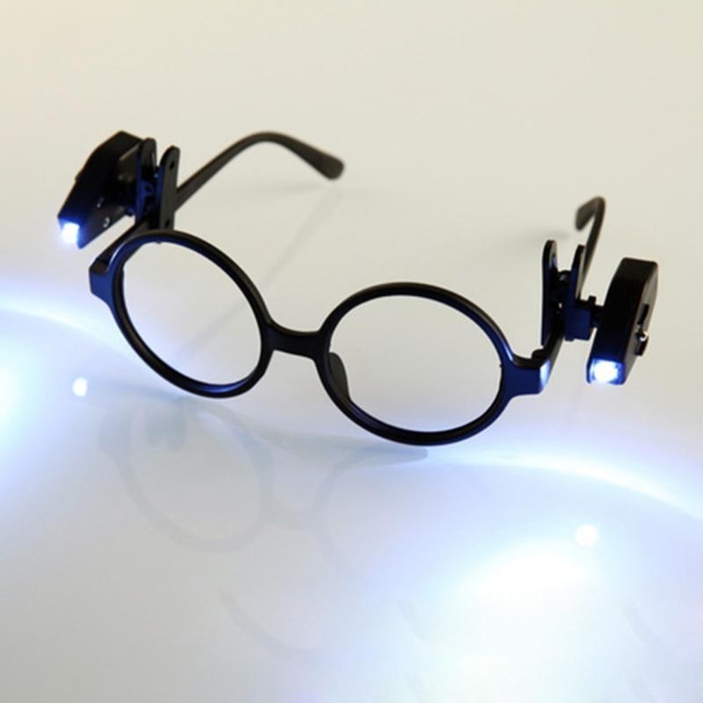 Adjustable LED Reading Light Eyeglass Clip On Mini Flashlight For Hands Free Reading 0
