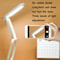 Portable LED Desk Lamp With USB Rechargeable Foldable Design Eye Protection Light 7