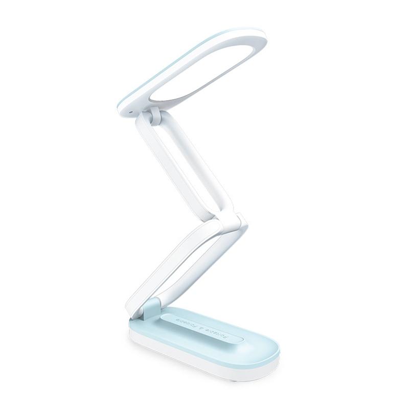 Portable LED Desk Lamp With USB Rechargeable Foldable Design Eye Protection Light 4