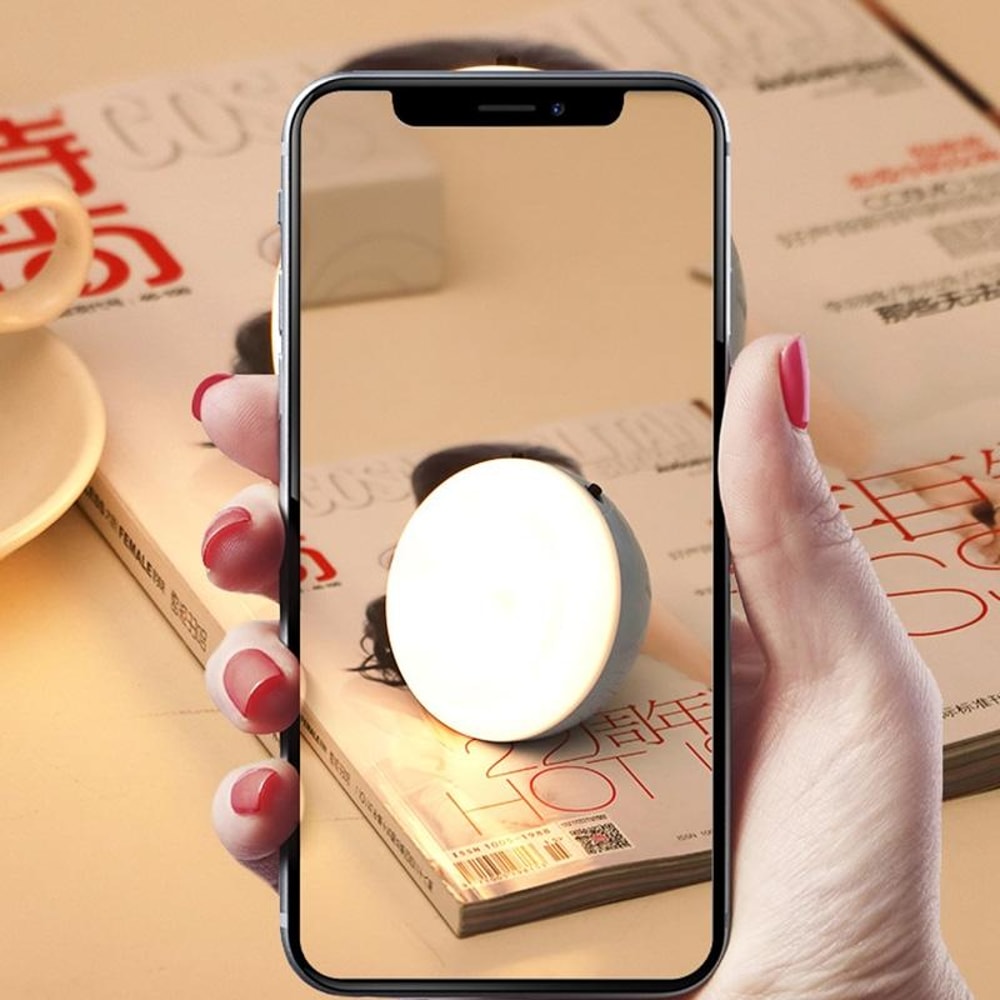 Smart Motion Sensor LED Night Light With Magnetic Wall Mount USB Rechargeable Battery 1